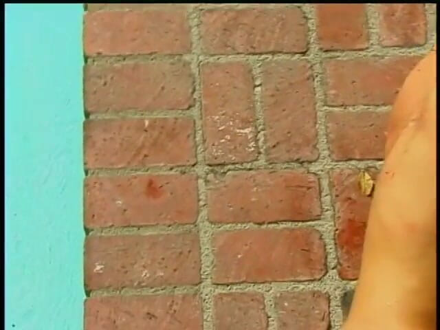 Gays Case: Bottom gets his tight ass fucked next to poolside