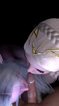 Sexy Elf Double Blowjob