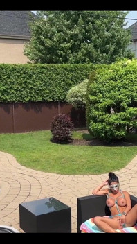 Sex Scene My Neighbour Was on Me While I Tanned in My Backyard I Caught Him