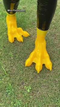 Expectation Walking on Majestic Silicone Paws. Reality Me Trying Not to Faceplant in the Grass While Filming