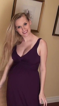 Seksowna Amanda Bryant jest w 8 miesiącach w ciąży i Groovey Zdjęcia strzela zabawny wywiad