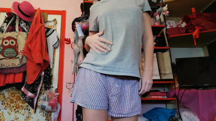 Cuteblonde666: Petite hairy teen striptease on cam