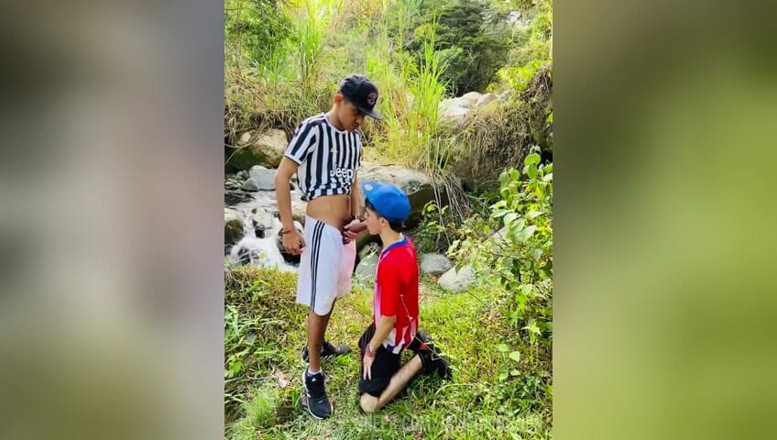 Skinny23cm: Sucking in the River