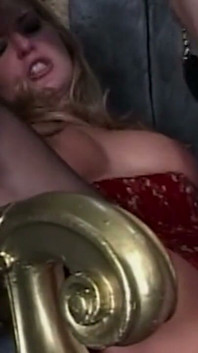 Busty Blonde MILF Rides Thick Cock on Throne