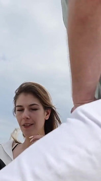 French Vlog Bisexual Beach Outdoor Blowjob Sucking and Stroking with No Shame