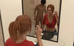 My Stepbrother's Wife #58 - Jennifer Was Looking at John 's Cock While He Picked up the Towel