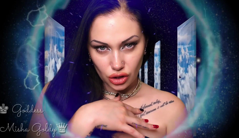 Goddess Misha Goldy: Ai nevoie de contact vizual cu mine când te mângâi și...