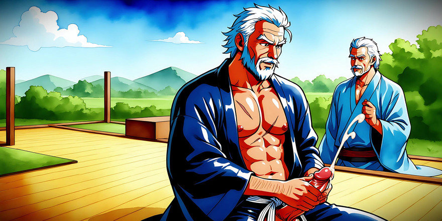 Erotic Man: Anime och manga inspirerad erotisk man konstuppsättning