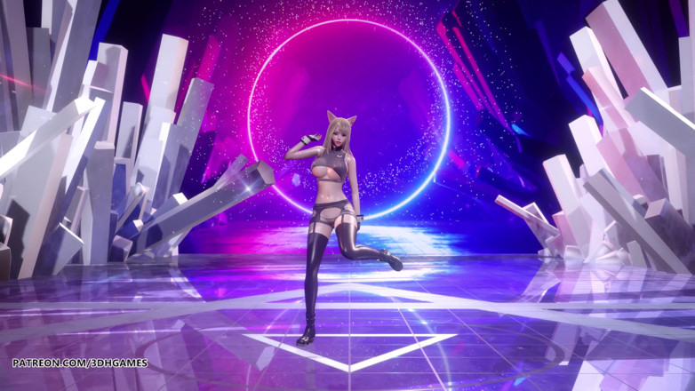 3D-Hentai Games: [MMD] (G)I-DLE - Tomboy, strip-tease torride, Ahri Akali Evelynn Kaisa, League of...