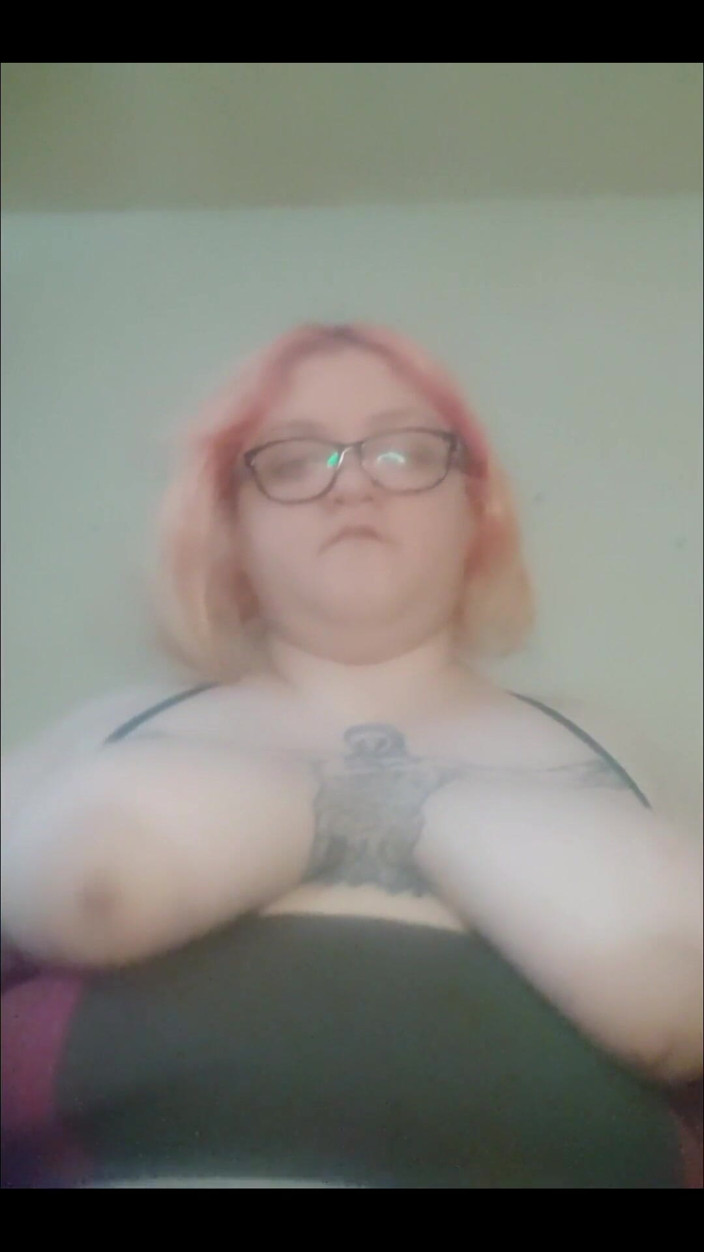 Anerisamp: Amputee Playing with Her Huge Tits - Slow Motion