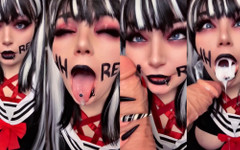 LexxiBakk: Fet Ahegao slampa tillber din bwc