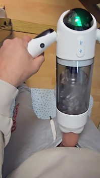 Pucking My Dick Masturbator While Watching in Secret My Stepsister Fingering Her Pussy