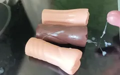 看我一个接一个地干3个fleshlight