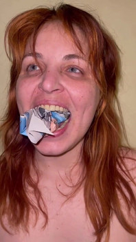 Newspaper Gag POV - Stuffing, Slapping, Taking Out