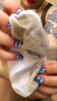 Lady Angela Pixie Hair Dirty White Socks
