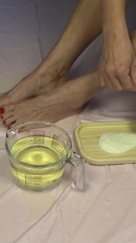 Golden Shower. Foot Fetish and Food Games