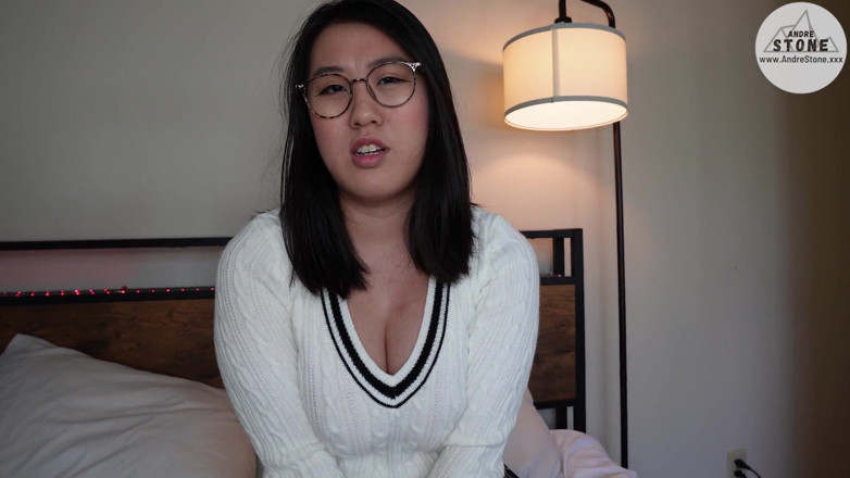 Andre Stone: Shy Nerdy Asian Girlfriend Tofu Is a Secret Nympho
