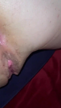 Slut gets her pussy and ass fucked to end in anal creampie