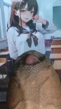 Me miró mientras me frotaba