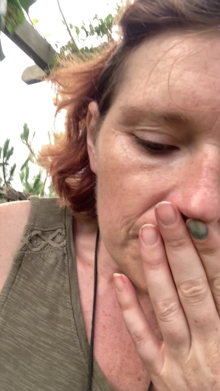 MistressWriggler: Smelling My Stinky Pussy Fingers in a Secluded Garden, Not...