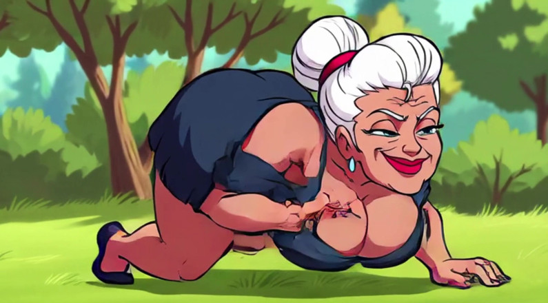 AI Porn: Ai hete rijpe bikini natuur plaagt
