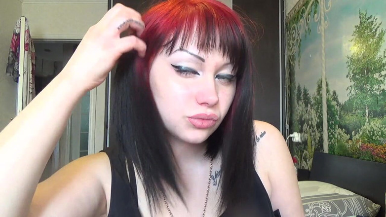 Goddess Misha Goldy: Escovando meu cabelo com pequena e grande escova e por...