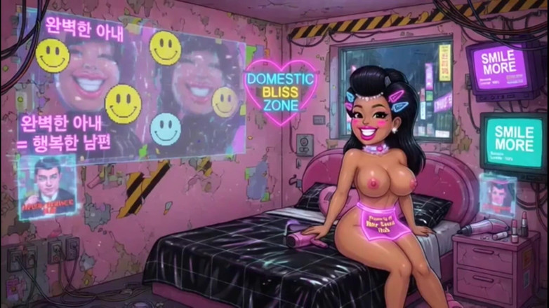 Hot girl dancing: Funny Cartoon Girl Topless, Ai Animation