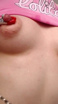 Gfe drsná hra na bradavky a stříkání x6