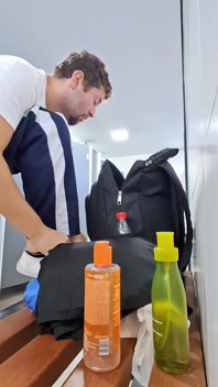 I Almost Got Caught Showing off Inside the Shower Room Where the Truck Drivers Bathe.