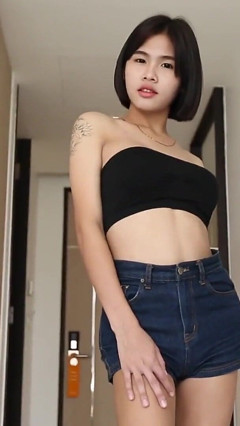 Ladyboystar - Young Short-haired Ladyboy Loves Posing for My Camera