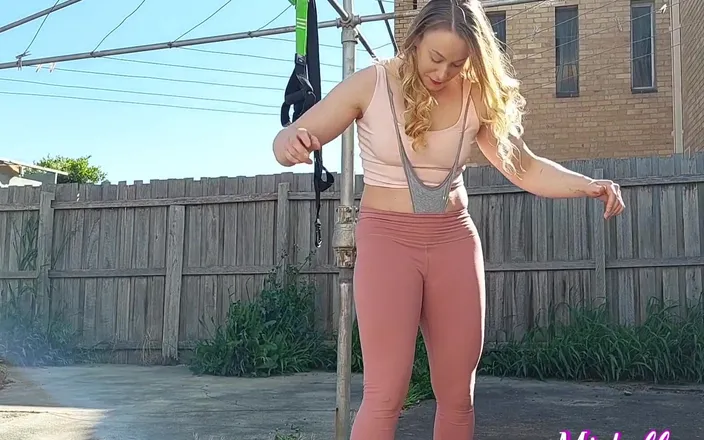 Michellexm: Wearing Nothing but My Thong