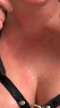 Spanking My Boobs and Spitting