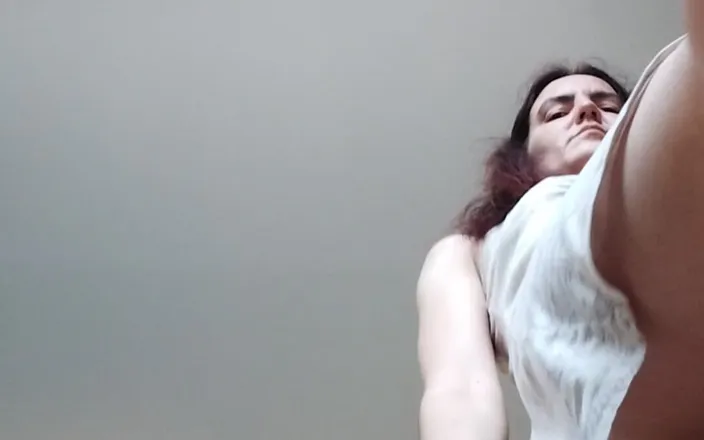 BW_Dolphin: Sniff Hairy Pussy on Your Face! Naked Morning Stretching.