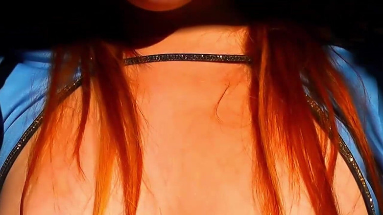 Just beauty and solo girls: Redhead Latina Denim Shorts Cameltoe and Pussy Fingering