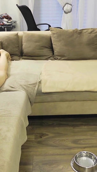 Petplay with Tranny Mean Girl! Stupid Pet Is Only Allowed to Hump the Couch!