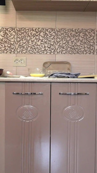 A Mature Wife Prepares Breakfast, and the Home Camera Watches. Big Ass in White Panties Under a Short Robe. Pavg