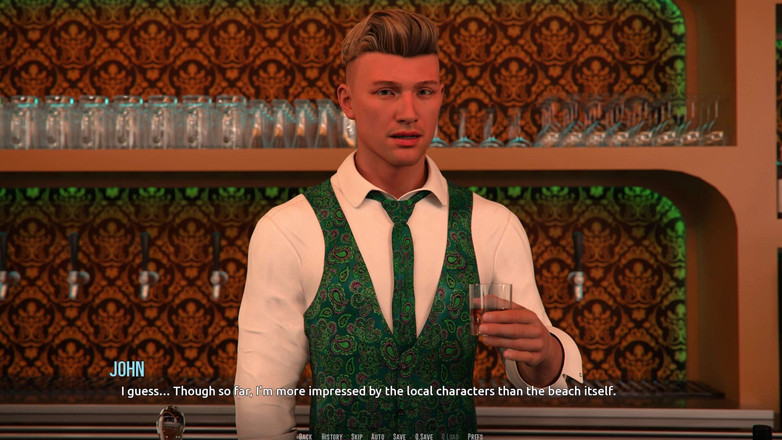 3D Cartoon Porn: Dominos Beach 8: la provocante proposta di john per l'appuntamento a...