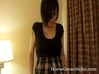Homegrown Oral: Lucky jerks Jason off all over her firm titties