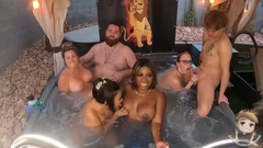 Liveshow met stiefmoeder en haar hete vrienden ft: Crystal Clark, Kaiya, Krystal Davis, Kyle Balls en Coco Vandi