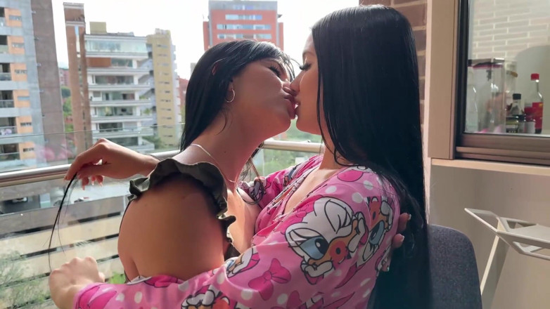 Ambar Prada: Double Lesbian Encounter Between Yenifer Chacon and Ambar Prada, Scissors,...