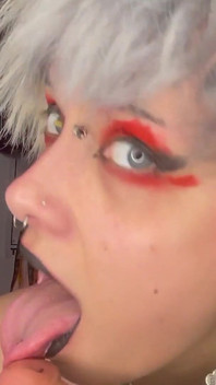 Rtěnka fetiš joi honění honění povzbuzení tabu černá rtěnka dirty talk glitterqueen1999