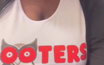 A Horny Hooters Girl Puts on a Show for You.