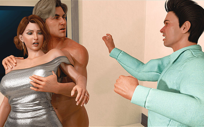 Lustful Gaming: Geiler Starker Mann Dominierte Eine Schöne Ehefrau Vor Cuckold-ehemann