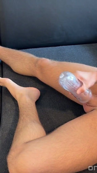Amazing Man Voice of Fitness Guy Moaning While Humping Couch and Fucking Flashlight - John Delove