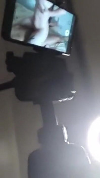 I Fuck Her While Her Husband Watches Us by Video Call - We Ejaculate at the Same Time