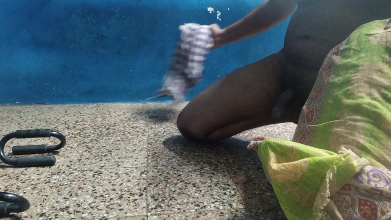 Sweet Indian cock: Meu rosto real com óleo de massagem no pau grande e...