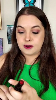 Probando mi lápiz labial