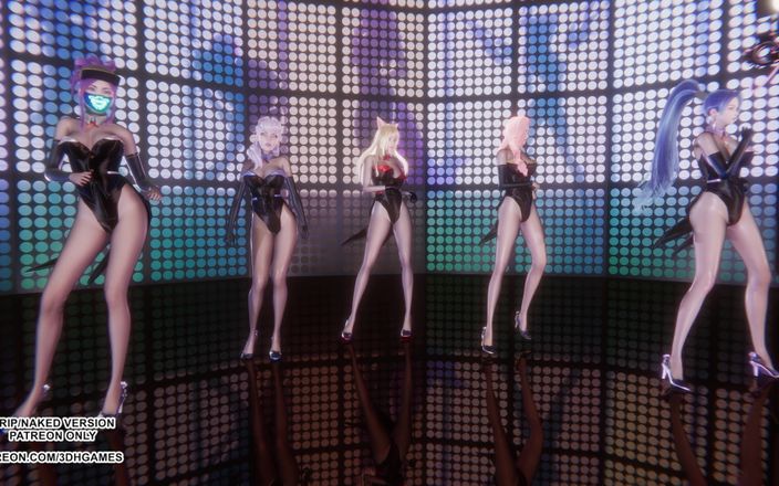 3D-Hentai Games: Kara - Step (5p) Ahri Seraphine Akali Kaisa Evelynn Kpop Dance League...