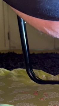 Pouncing on a 12inch Dildo