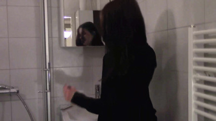 Femdom Austria: Goddess Gloria's ass fetish session in the bathroom